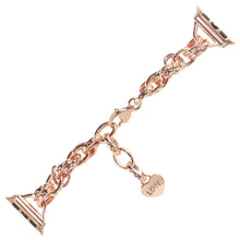 Stainless Steel Heart Pendant Watch Band For Apple Watch Ultra 49mm / Series 8&7 45mm / SE 2&6&SE&5&4 44mm / 3&2&1 42mm(Rose Gold)