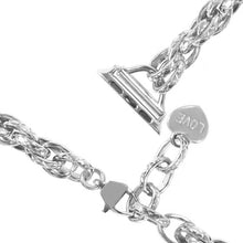Stainless Steel Heart Pendant Watch Band For Apple Watch Ultra 49mm / Series 8&7 45mm / SE 2&6&SE&5&4 44mm / 3&2&1 42mm(Silver)