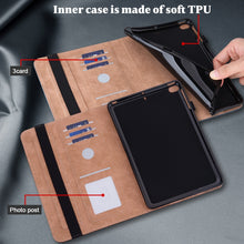 Solid Color Embossed Striped Smart Leather Case For iPad 10.2 2019 / Pro 10.5 inch(Blue)