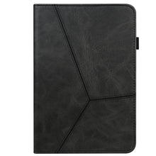 Solid Color Embossed Striped Smart Leather Case For iPad 10.2 2019 / Pro 10.5 inch(Black)