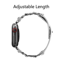 Genuine Leather Male Style Watch Band For Apple Watch Series 8&7 41mm / SE 2&6&SE&5&4 40mm / 3&2&1 38mm(White)