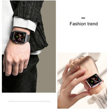 For Apple Watch Series 8&7 41mm / SE 2&6&SE&5&4 40mm / 3&2&1 38mm Mutural Milanese Stainless Steel Watch Band（Blue）