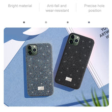 For iPhone 11 Pro Mutural TPU + PC + Diamond Cloth Protective Case(Grey)