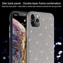 For iPhone 11 Pro Mutural TPU + PC + Diamond Cloth Protective Case(Grey)