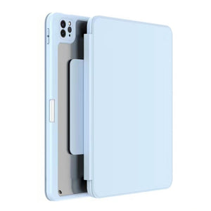 For iPad 10.2 2021 / 2020 / 2019 Mutural Jianshang Series Tablet Leather Smart Case(Sky Blue)