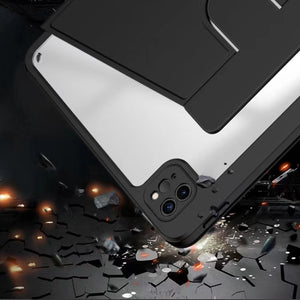 For iPad 10.2 2021 / 2020 / 2019 Mutural Jianshang Series Tablet Leather Smart Case(Black)
