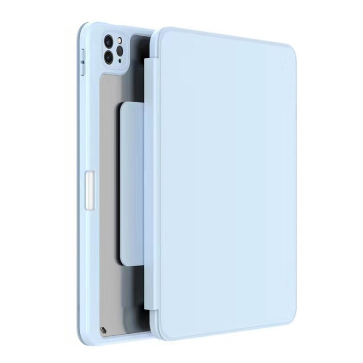 Mutural Jianshang Series Tablet Leather Smart Case For iPad Air 2022 / 2020 10.9 / Pro 11(Sky Blue)