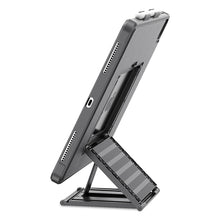 For iPad 10.2 2021 / 2019 Suspension Stand Tablet Case(Black)