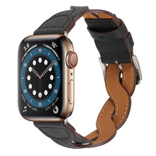 Weave Watch Band For Apple Watch Series 8&7 41mm / SE 2&6&SE&5&4 40mm / 3&2&1 38mm(Black)