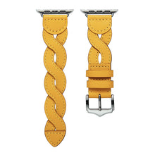 Weave Watch Band For Apple Watch Series 8&7 41mm / SE 2&6&SE&5&4 40mm / 3&2&1 38mm(Yellow)