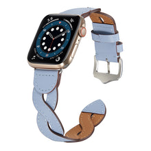 Weave Watch Band For Apple Watch Series 8&7 41mm / SE 2&6&SE&5&4 40mm / 3&2&1 38mm(Light Blue)