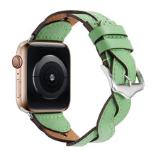 Weave Watch Band For Apple Watch Series 8&7 41mm / SE 2&6&SE&5&4 40mm / 3&2&1 38mm(Green)