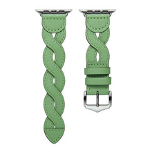 Weave Watch Band For Apple Watch Series 8&7 41mm / SE 2&6&SE&5&4 40mm / 3&2&1 38mm(Green)