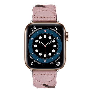 Weave Watch Band For Apple Watch Series 8&7 41mm / SE 2&6&SE&5&4 40mm / 3&2&1 38mm(Pink)