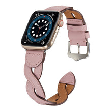 Weave Watch Band For Apple Watch Series 8&7 41mm / SE 2&6&SE&5&4 40mm / 3&2&1 38mm(Pink)