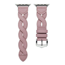 Weave Watch Band For Apple Watch Series 8&7 41mm / SE 2&6&SE&5&4 40mm / 3&2&1 38mm(Pink)