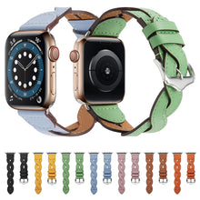 Weave Watch Band For Apple Watch Series 8&7 41mm / SE 2&6&SE&5&4 40mm / 3&2&1 38mm(Green)