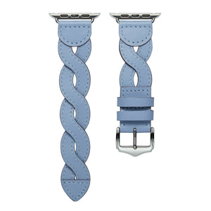 Weave Watch Band For Apple Watch Ultra 49mm / Series 8&7 45mm / SE 2&6&SE&5&4 44mm / 3&2&1 42mm(Light Blue)