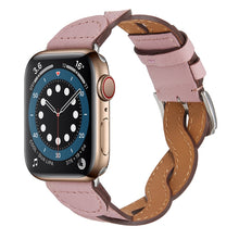 Weave Watch Band For Apple Watch Ultra 49mm / Series 8&7 45mm / SE 2&6&SE&5&4 44mm / 3&2&1 42mm(Pink)