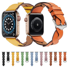 Weave Watch Band For Apple Watch Ultra 49mm / Series 8&7 45mm / SE 2&6&SE&5&4 44mm / 3&2&1 42mm(Orange)