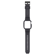 Integrated Carbon Fiber Pattern Silicone Watch Band For Apple Watch Series 8&7 41mm / SE 2&6&SE&5&4 40mm / 3&2&1 38mm(Grey)