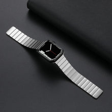 Magnetic Steel Watch Band For Apple Watch Series 8&7 41mm / SE 2&6&SE&5&4 40mm / 3&2&1 38mm(Rose Gold)