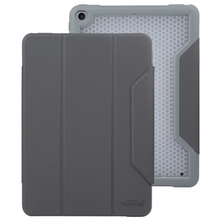 For iPad 10.2 / iPad Pro 10.5 Mutural Yagao Series PC Horizontal Flip Leather Tablet Case(Grey)