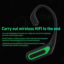 KZ-AZ10 5.2 Wireless Bluetooth Headset 0.75/0.78 Interface Adaptation(Black)