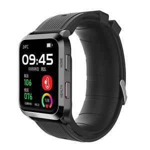 S6T 1.7 Inch Air Pump Smart Watch Supports Heart Rate Detection, Blood Pressure Detection, Blood Oxygen Detection(Black)