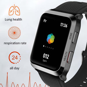 S6T 1.7 Inch Air Pump Smart Watch Supports Heart Rate Detection, Blood Pressure Detection, Blood Oxygen Detection(Blue)