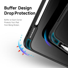 For iPad Air 2020/Air 2022 DUX DUCIS Magi Series Shockproof Tablet Case(Black)