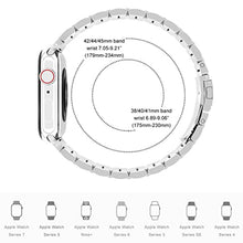 5-bead Stainless Steel Watch Band For Apple Watch Ultra 49mm / Series 8&7 45mm / SE 2&6&SE&5&4 44mm / 3&2&1 42mm(Silver)