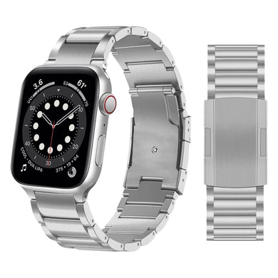 Titanium Alloy Watch Band For Apple Watch Ultra 49mm / Series 8&7 45mm / SE 2&6&SE&5&4 44mm / 3&2&1 42mm(Silver)