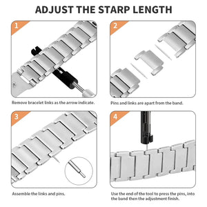 Titanium Alloy Watch Band For Apple Watch Ultra 49mm / Series 8&7 45mm / SE 2&6&SE&5&4 44mm / 3&2&1 42mm(Silver)