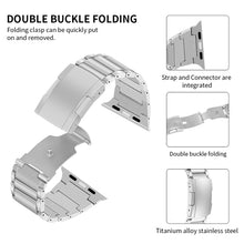 Titanium Alloy Watch Band For Apple Watch Series 8&7 41mm / SE 2&6&SE&5&4 40mm / 3&2&1 38mm(Silver)