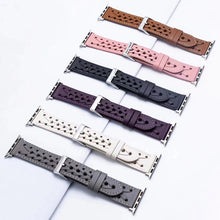 Genuine Leather Woven Watch Strap For Apple Watch Ultra 49mm / Series 8&7 45mm / SE 2&6&SE&5&4 44mm / 3&2&1 42mm(Pink)