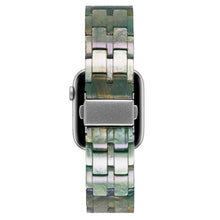 Five-bead Resin Watch Band For Apple Watch Ultra 49mm / Series 8&7 45mm / SE 2&6&SE&5&4 44mm / 3&2&1 42mm(Aurora Green)