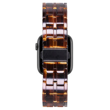 Five-bead Resin Watch Band For Apple Watch Ultra 49mm / Series 8&7 45mm / SE 2&6&SE&5&4 44mm / 3&2&1 42mm(Caramel)