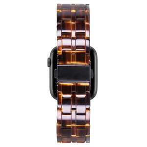 Five-bead Resin Watch Band For Apple Watch Ultra 49mm / Series 8&7 45mm / SE 2&6&SE&5&4 44mm / 3&2&1 42mm(Caramel)