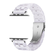 Five-bead Resin Watch Band For Apple Watch Ultra 49mm / Series 8&7 45mm / SE 2&6&SE&5&4 44mm / 3&2&1 42mm(Starlight White)