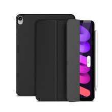 For iPad 10th Gen 10.9 2022 3-fold Double-sided Clip Magnetic Smart Tablet Case (Black)