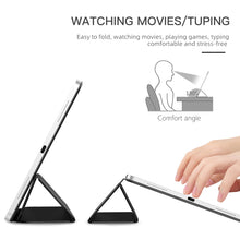 For iPad 10th Gen 10.9 2022 3-fold Double-sided Clip Magnetic Smart Tablet Case (Black)