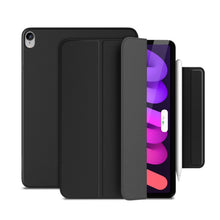 For iPad 10th Gen 10.9 2022 3-fold Double-sided Clip Buckle Magnetic Smart Tablet Case(Black)