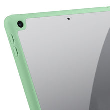 For iPad 10.2 2021/2020/2019 Acrylic 3-folding Smart Leather Tablet Case(Green)