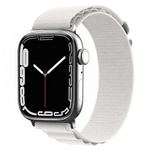 Nylon Watch Band For Apple Watch Series 8&7 45mm / SE 2&6&SE&5&4 44mm / 3&2&1 42mm(White)