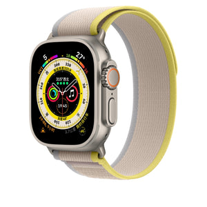 Nylon Watch Band For Apple Watch Series 8&7 41mm / SE 2&6&SE&5&4 40mm(Beige)