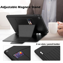 For iPad 10.2 Multifunctional Tablet PC Protective Leather Case with Bracket & Card Slots & Pen Slot & Wake-up / Sleep Function(Black)