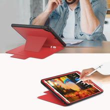 For iPad 9.7 Multifunctional Tablet PC Protective Leather Case with Bracket & Card Slots & Pen Slot & Wake-up / Sleep Function(Red)