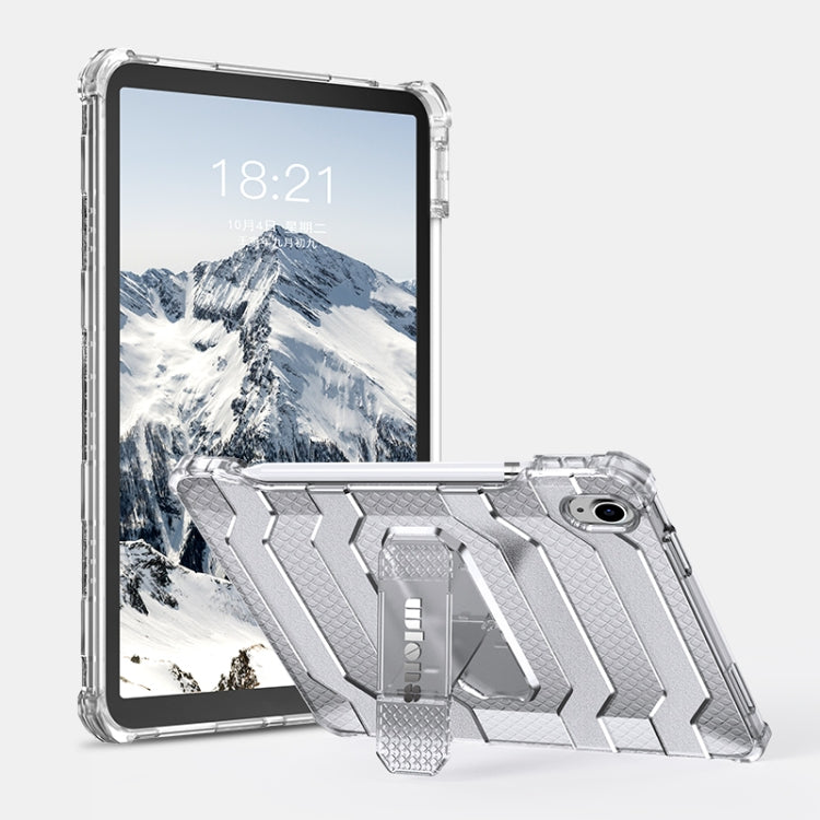 For iPad 10th Gen 10.9 2022 Explorer Series PC Shockproof Case with Pen Slot(Transparent)