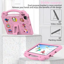 For iPad 10th Gen 10.9 2022 Handle Kickstand Children EVA Shockproof Tablet Case(Pink)